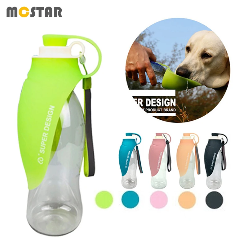 

MC Star Pet Dog Travel Drinking Water Cups Portable Leaf Folding Water Feeding Bottle Multicolor Outdoor Walking Dog Supplies