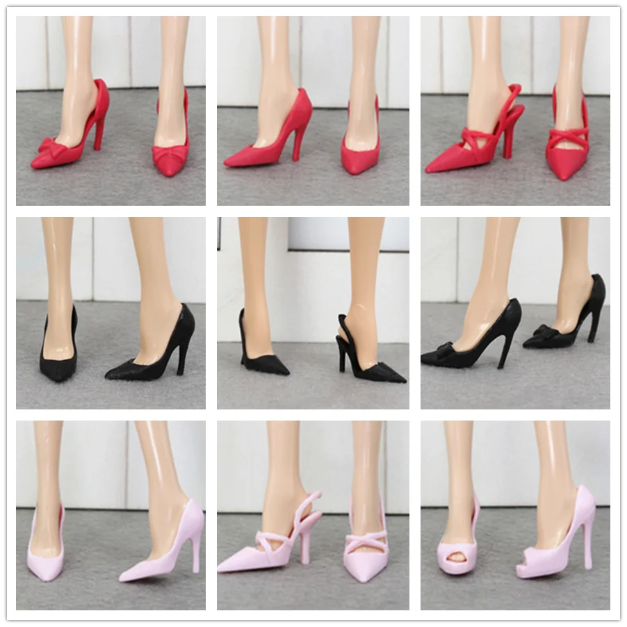 Коллективное издание модные туфли на высоком каблуке/Аксессуары для кукол 1/6 FR ST