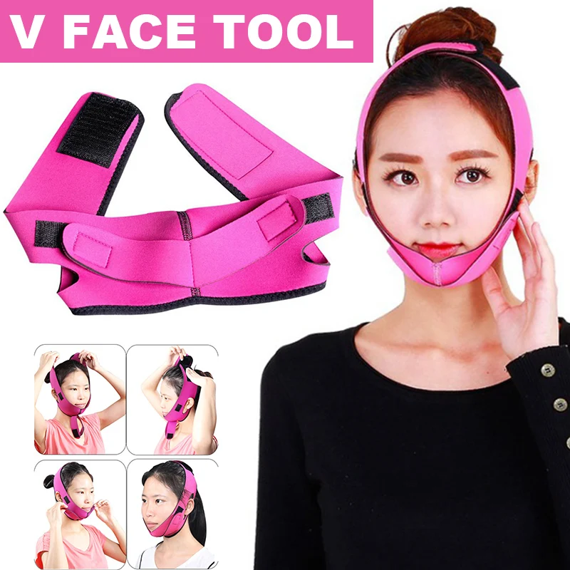 Лидер продаж бандаж для подтяжки лица Ультратонкий дышащий V образный вырез