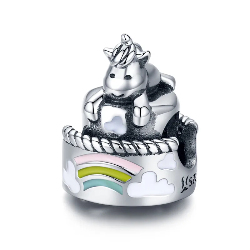 Fit Pandora браслет серебро 925 CZ лук собака медведь лапа лиса Летающий Динозавр талисманы S925 белка и орех бык бусины DIY ювелирные изделия - Окраска металла: as11311