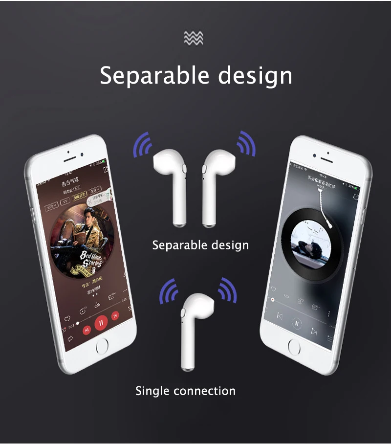 I8S TWS беспроводные Bluetooth наушники, портативные мини наушники с зарядным устройством, уличные спортивные гарнитуры, обновление i7s
