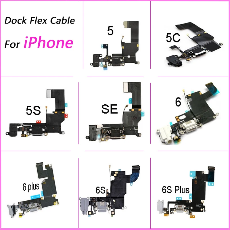 1 шт. новое зарядное устройство зарядный порт USB док разъем Замена для iPhone 5 5C 5S 6 6S 7