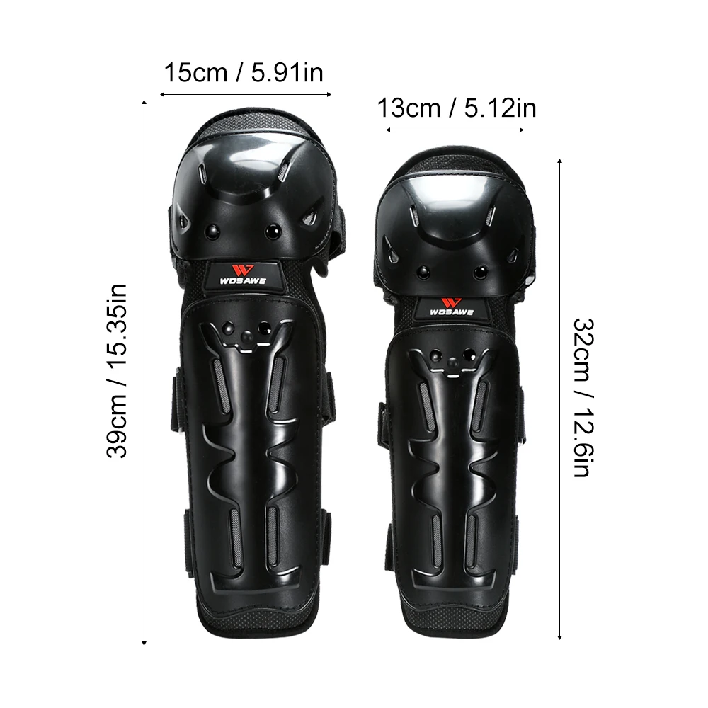 

WOSAWE Motorcycle Full Protecitve Kneepads Adult Motocross Knee Protector Elbow Guards Skiing Skating Rodilleras Knee Guard Set