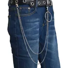 Цепочка для ключей для мужчин и женщин, Многослойная цепь в стиле панк, рок, джинсы, хип-хоп, уличные штаны