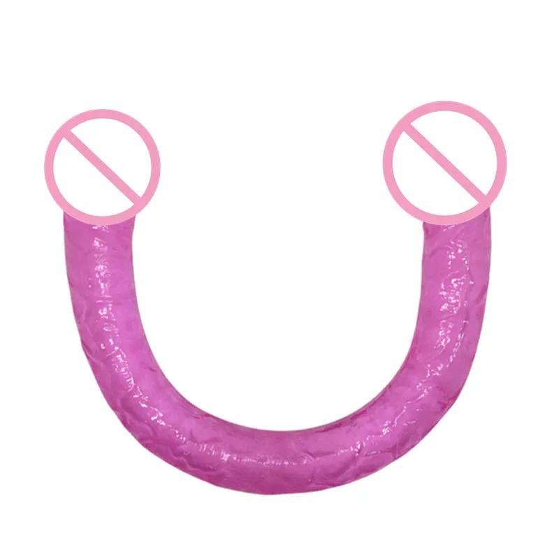 Из термопластичной резины гибкий двойной головкой фаллоимитаторы Dong