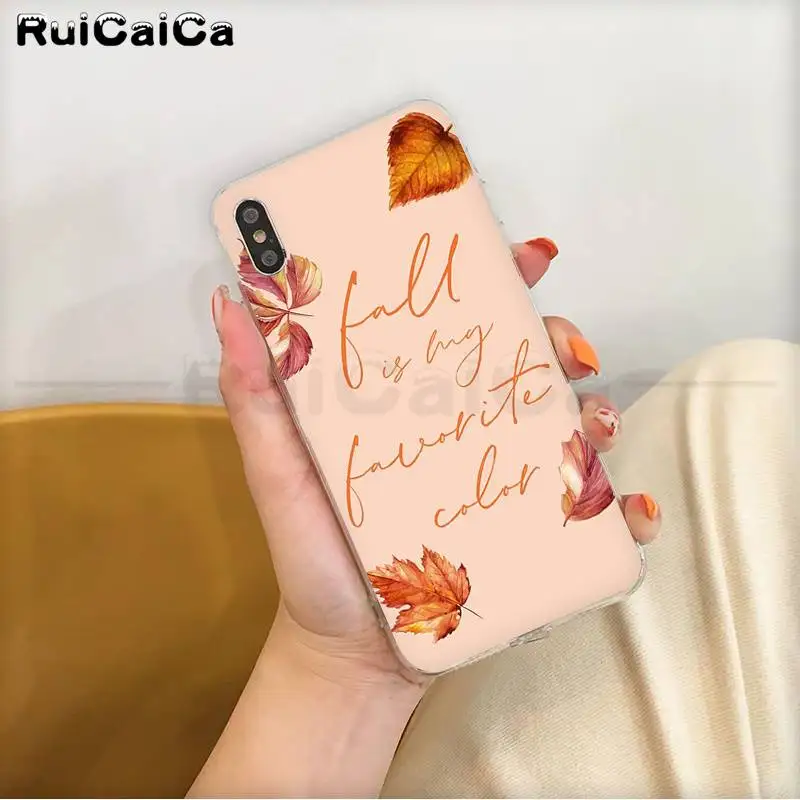RuiCaiCa Прозрачный чехол для телефона с изображением тыквы счастливой осени iPhone 11 pro