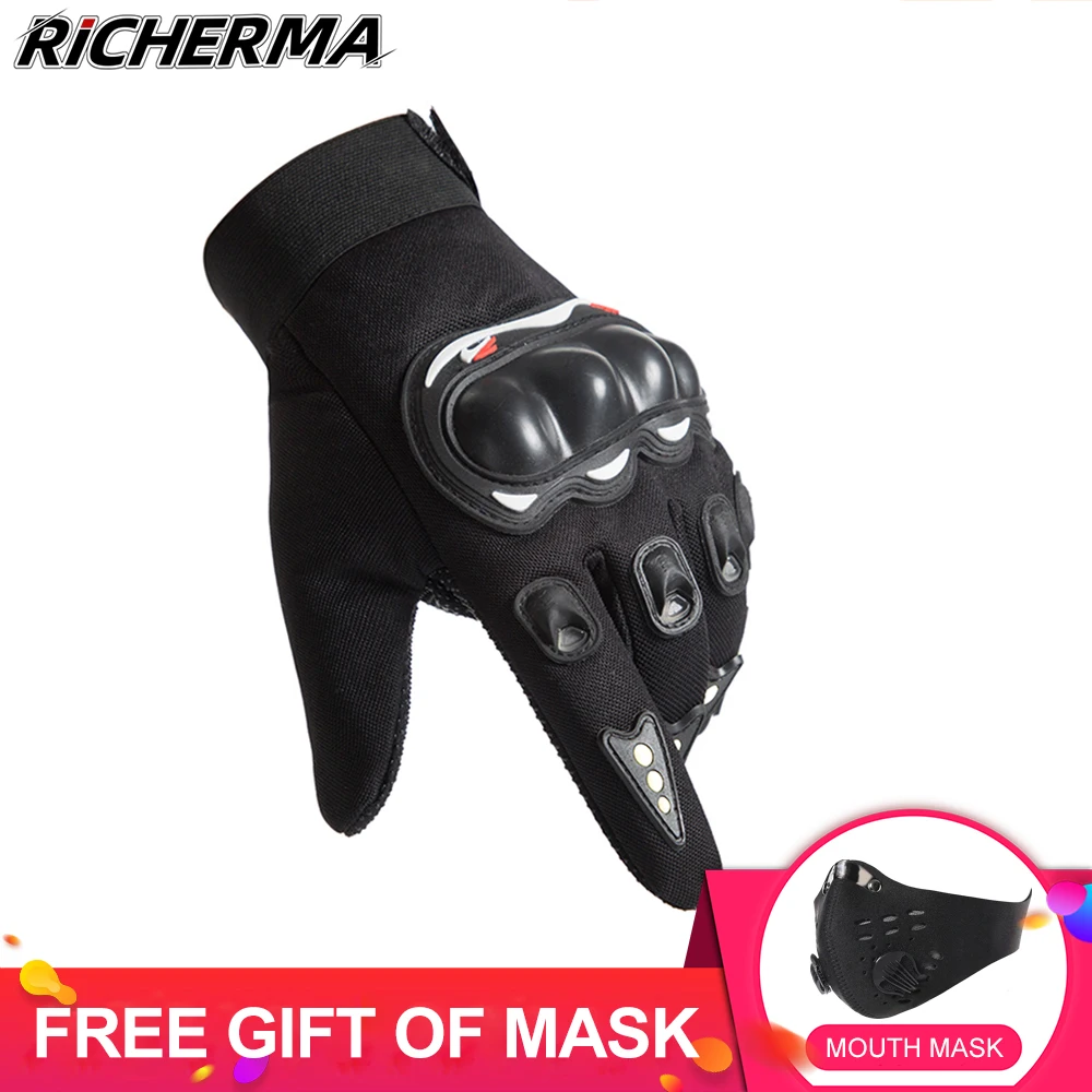 Защитные перчатки для езды на мотоцикле летние противоскользящие мотоциклетные