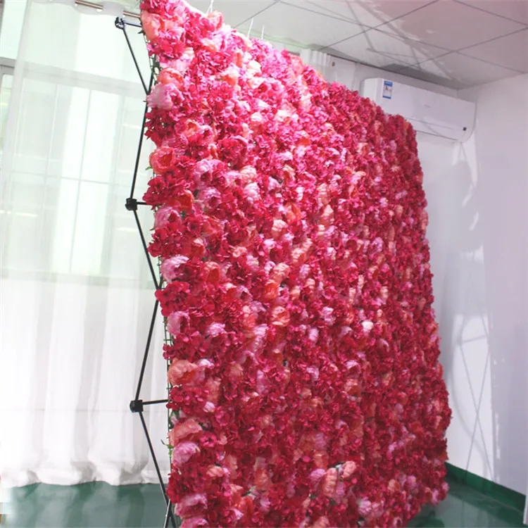 Искусственные цветы стеновые панели Стенд DIY Декор для свадьбы фон складной