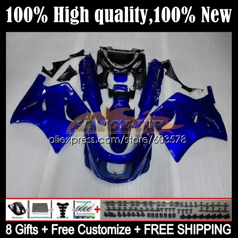 

Корпус для KAWASAKI NINJA ZX-11R ZX 11R ZX11 R 69CL.2 ZX-11 R ZZR1100 ZX11R 90 91 92 ZZR 1100 1990 1991 1992 обтекатель синий черный