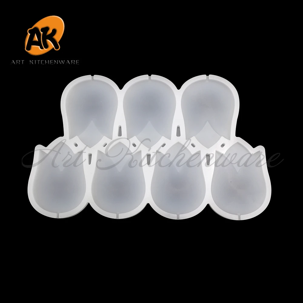 

Easter Tulip Flower Lollipop Silicone Mould DIY Handmade Chocolate Candy Mold Sugarcraft Cake Decorating Tools Bakeware