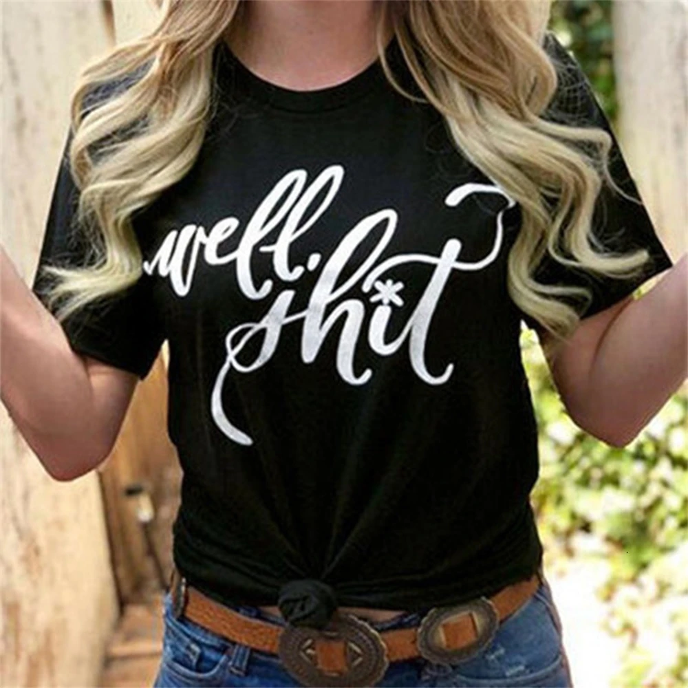 

Black T-shirt Women Short Sleeve Top Fashion Letter Print T Shirt Summer Tops Tee Women Clothes 2020 Casual Black Tee For Women
