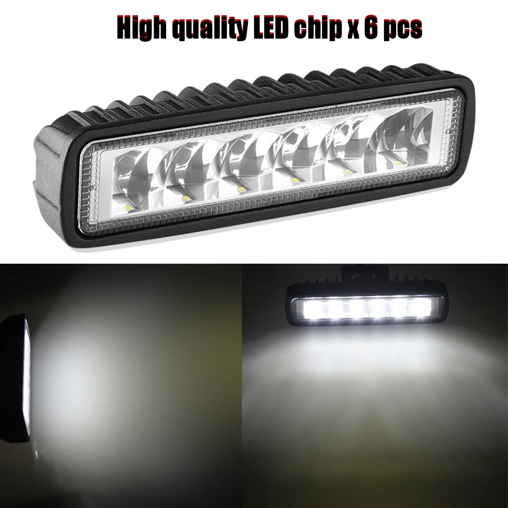 Led-светильник-Бар 18 Вт 48 Вт 42 Вт 54 Вт Светодиодный светильник для 4x4 внедорожника 12В 24В светодиодный рабочий светильник для туман светильник Реверсивный светильник светодиодный Подсветка
