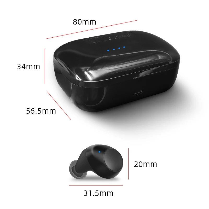 M& J Bluetooth 5,0 TWS пара беспроводные наушники глубокий бас устойчивое наушники с 1200 мАч зарядная коробка для Apple iPhone xiaomi