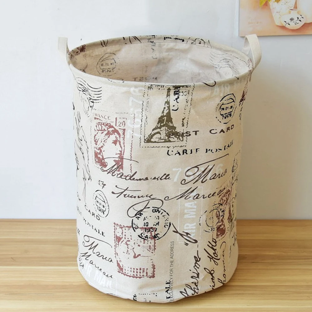 Домашний Ностальгический деревенский стиль хлопковое и льняное ведро для