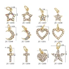 Рождественский 3D дизайн ногтей Искусственный Санта-Клаус Рождественская елка украшение сердцевишня висячий сплав Блестящий ноготь Стразы ювелирные изделия