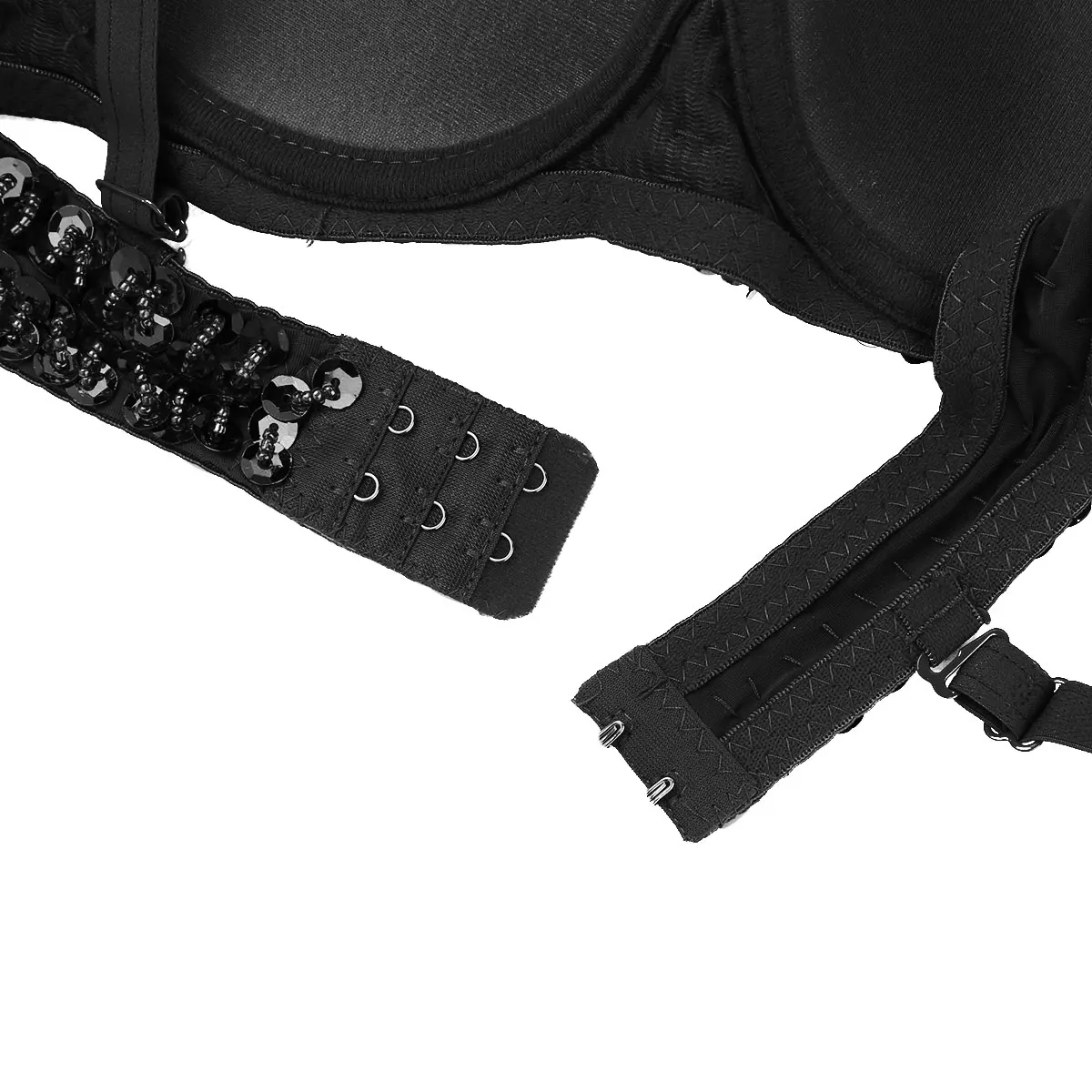 Майка женская летняя с блестками модный пикантный бюстгальтер мягкими чашечками