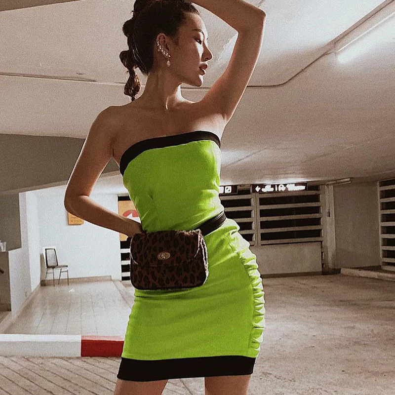 2021 лето без рукавов сексуальное облегающее Мини платья женские повседневные