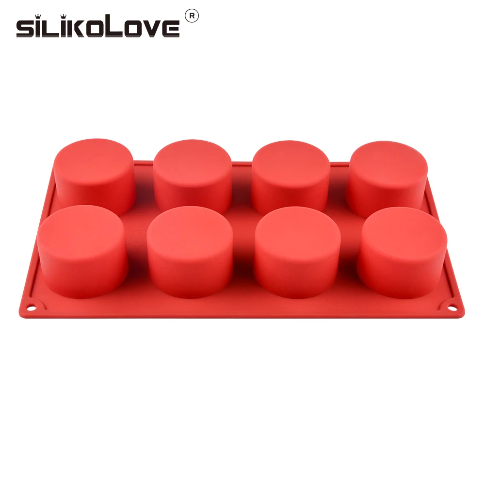 SILIKOLOVE 8 полости силиконовые формы для выпечки украшения инструменты мусс форма для десерта желе пудинг формы