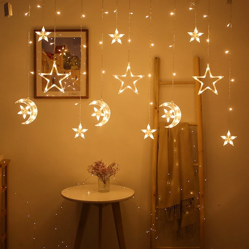 

Star Ferry Light Warm Curtain Light Christmas Day Atmosphere and and universal Popular high qualit Summer Home Room Accessories