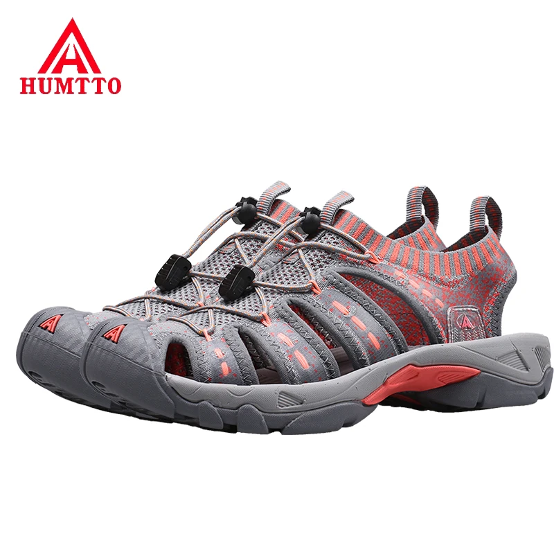 HUMTTO/женские уличные сандалии Летние повседневные на плоской подошве Обувь для
