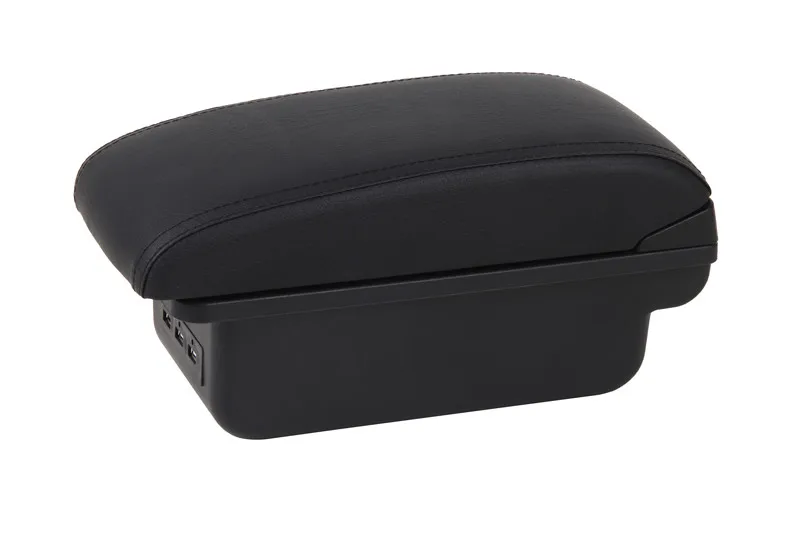 C style black Для peugeot 206 207 подлокотник коробка центральный магазин содержимое коробка продукты интерьер подлокотник хранения автомобиля-Стайлинг Аксессуары часть - Название цвета: C style black