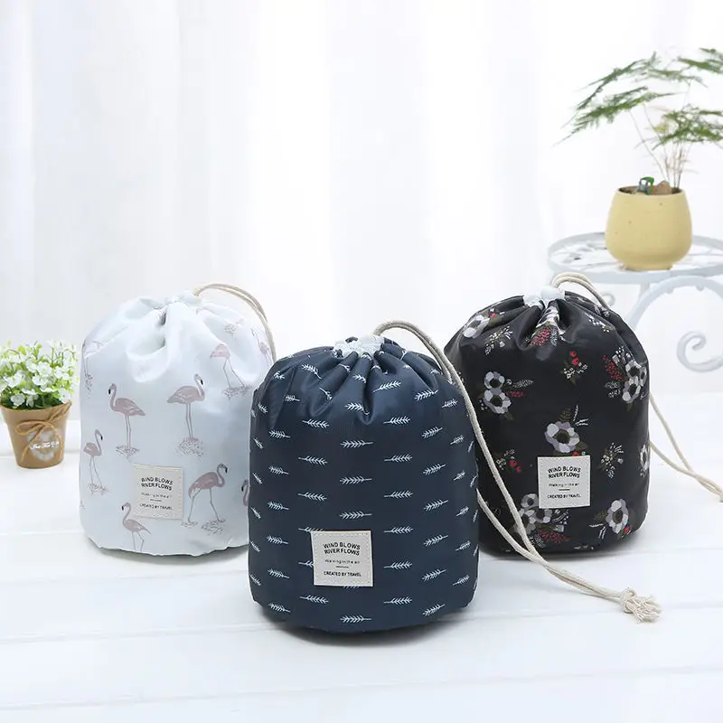 SnailHouse Cartoon Makeup Bag Drawstring Waterproof Storage Women Fashion Travel Hanging Wash Cosmetic Organizer | Дом и сад