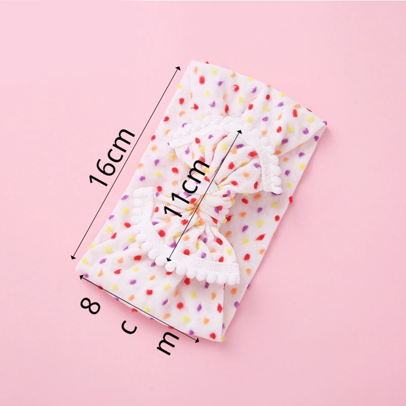 1 шт. детская лента для волос в горошек с большим бантом | Аксессуары одежды