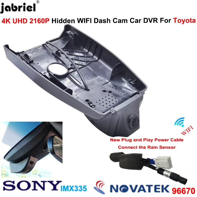 

4K 2160P Car Dvr Dash Cam Camera recorder For Toyota CHR LE XLE fwd awd AX10 AX50 2016 2017 2018 2019 2020 2021 For Toyota IZOA