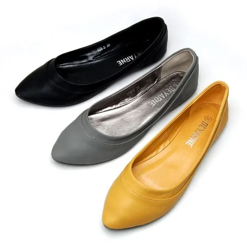 

Temperament retro candy-colored flat bottom women's shoes pointed shallow mouth soft bottom comfortable plus size work shoes