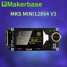 Makerbase MKS MINI12864 V3 Insert SD Card Front LCD Smart Display Screen 3D Printer Parts MKS SKR VORON mini 12864