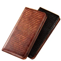 lizard grain genuine leather magnetic attraction phone case for umidigi a9 proumidigi a9 maxumidigi a9 holster cover kickstand