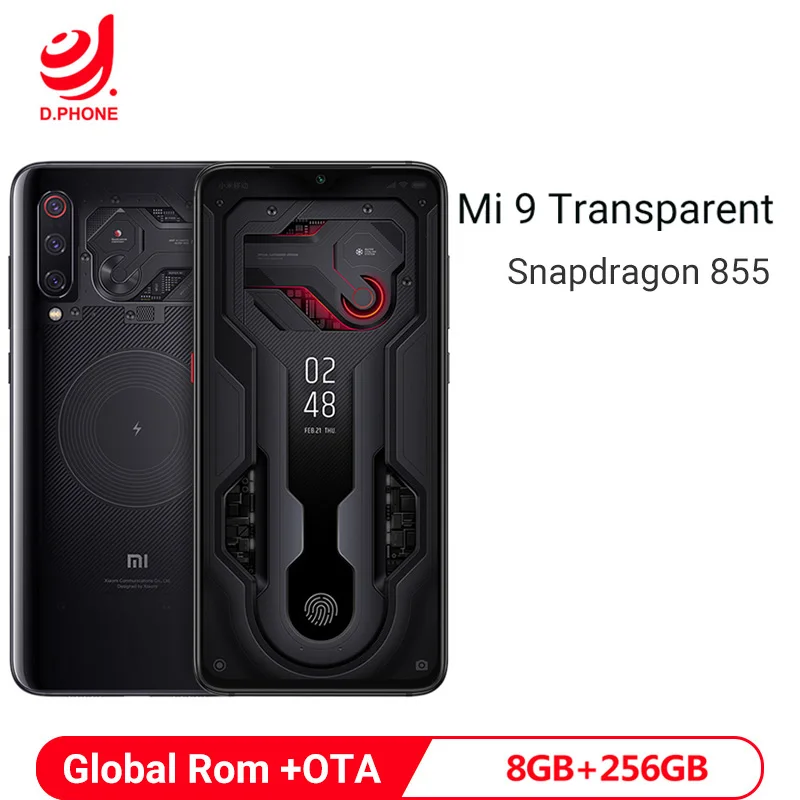 Global Rom Xiaomi mi 9 mi 9 прозрачный 8GB 256GB Смартфон Snapdragon 855 6,3" 48MP Тройная задняя камера Беспроводная зарядка