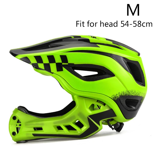 Green Child Helmet M ROCKBROS 2 в 1, полностью покрытые детские шлемы, велосипедные шлемы, велосипедные шлемы с животными, детские шлемы, EPS спортивные защитные шляпы для параллельных автомобилей - Цвет: Green Child Helmet M
