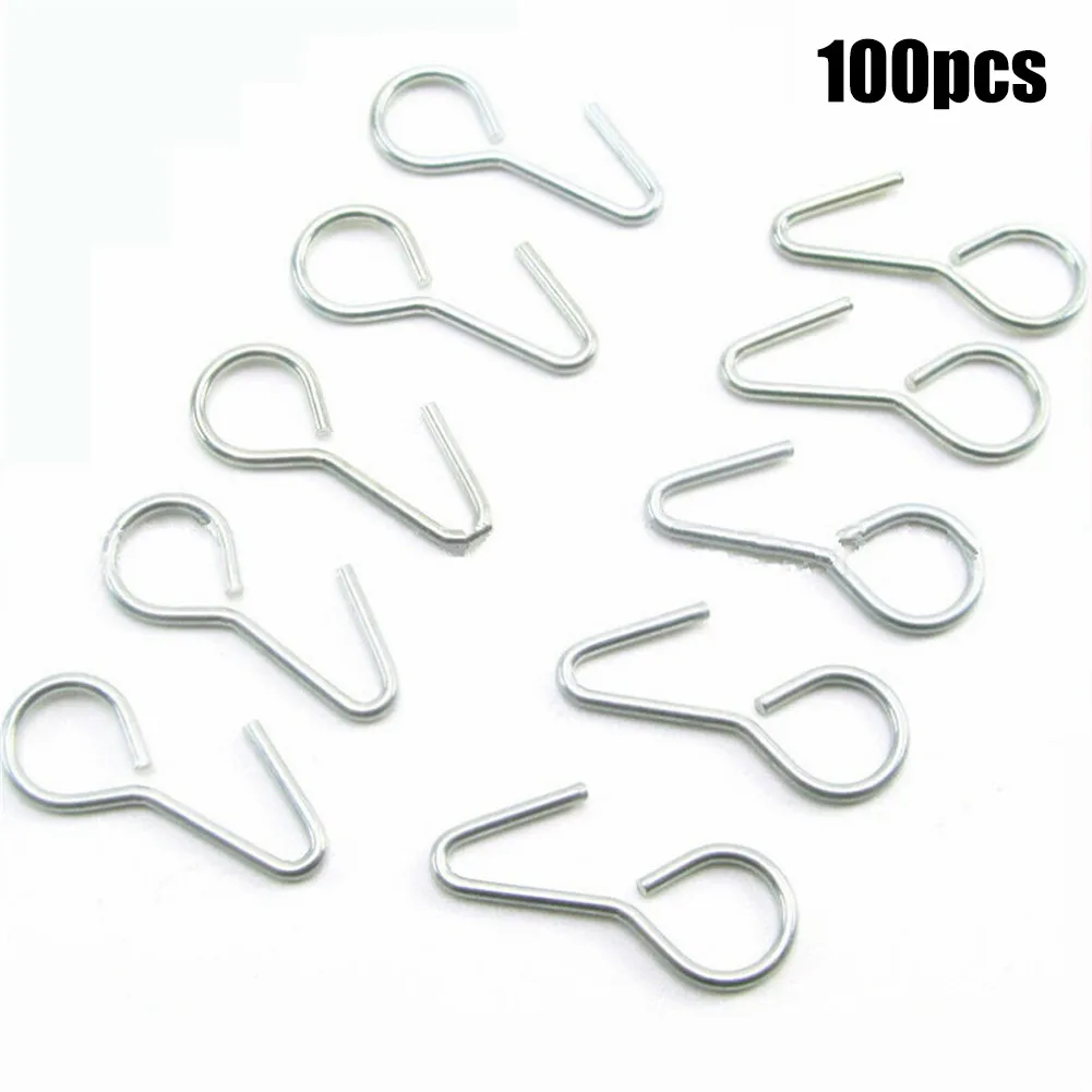 

100X Metal Ring Tail S-Hooks For Car Truck SUV Auto Seat Covers Hot Hook S-shaped Hook Auto Fasteners Interior Accessories