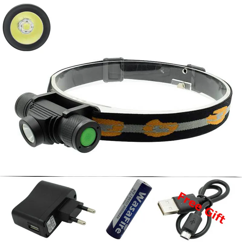 Супер яркий XM L2 светодиодный налобный фонарь велосипедный головной светильник