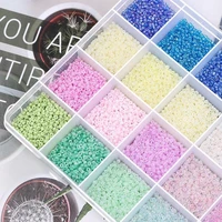 3mm pure rice bead beaded toys round stone bead craft kit earring jewelry making kit glass seed letter bead diy art crafts