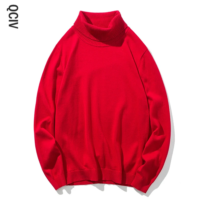 

Winter Sweater Men Cotton Turtleneck Sweater Top Clothing Black Blue Knitwear Pullovers Sweater for Men Winter Oversize