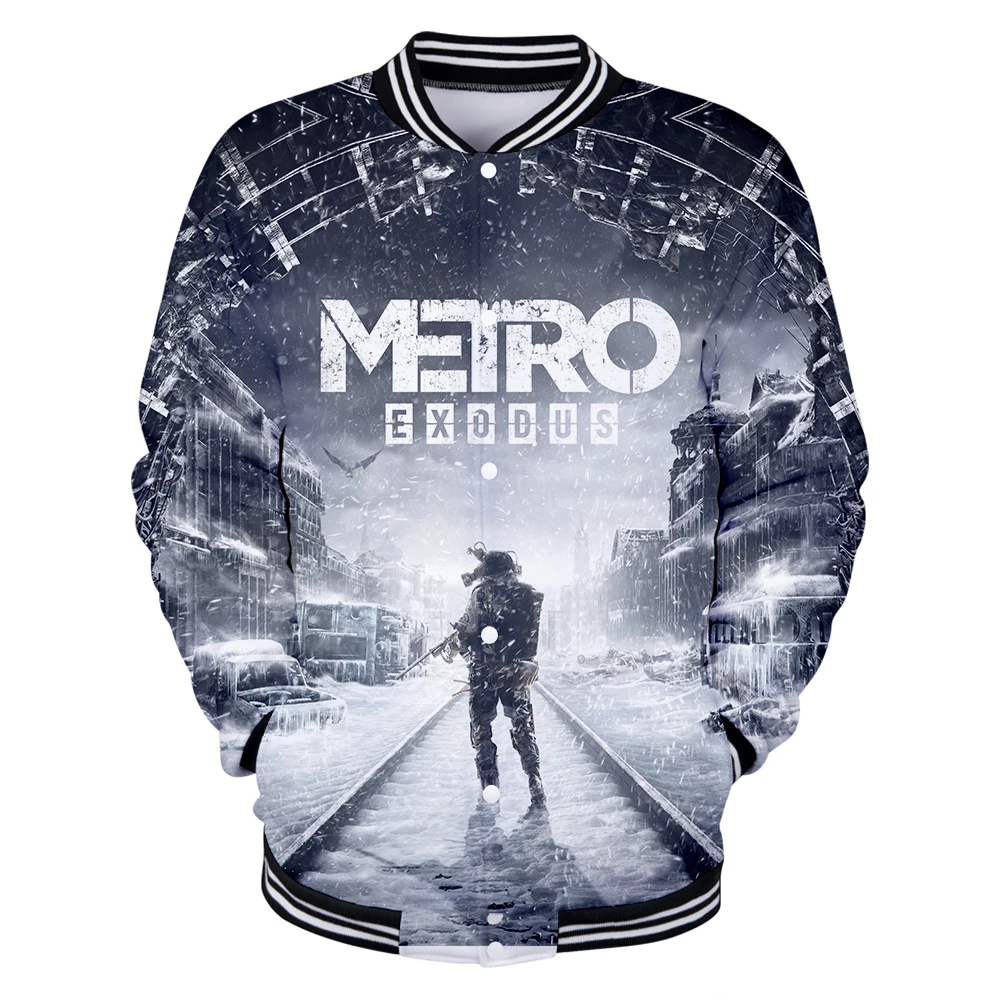 

Metro Exodus 3D Baseball Jackets Men/Women Hot Game Popular Fashion Cool Harajuku popular 3D Print Baseball Uniform Casual Tops