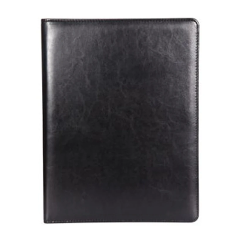

A4 Clipboard Multi-Function Filling Products Folder for Documents School Office Supplies Organizer Leather Portfolio,Black 2 Pcs