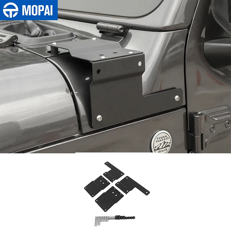 Автомобильный кронштейн MOPAI для Jeep Wrangler JL 2018 + светильник A столб светодиодный