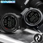 Часы наручные SYNOKE мужские электронные, спортивные многофункциональные водонепроницаемые Модные светодиодные цифровые с Шагомером