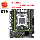 Материнская плата X79 LGA 2011 PC, компьютерная материнская плата Mircro-ATX M.2 Lga2011 с поддержкой Xeon E5 4 * DDR3 REG ECC 64 Гб ОЗУ