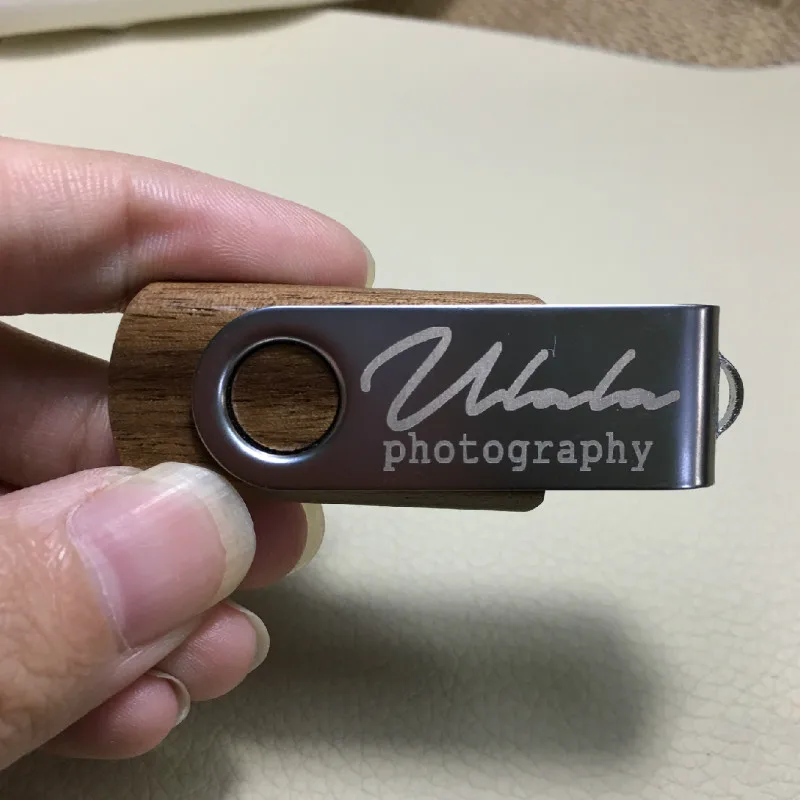 Деревянный вращающийся USB + флип бокс флэш накопитель 3 0 64 ГБ 32 16 8 карта памяти для
