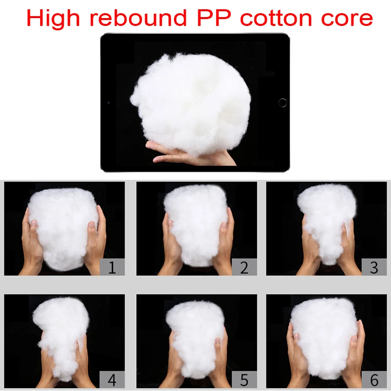 2 шт. черный из натуральной кожи с высоким отскоком PP Хлопок ядро автомобильное