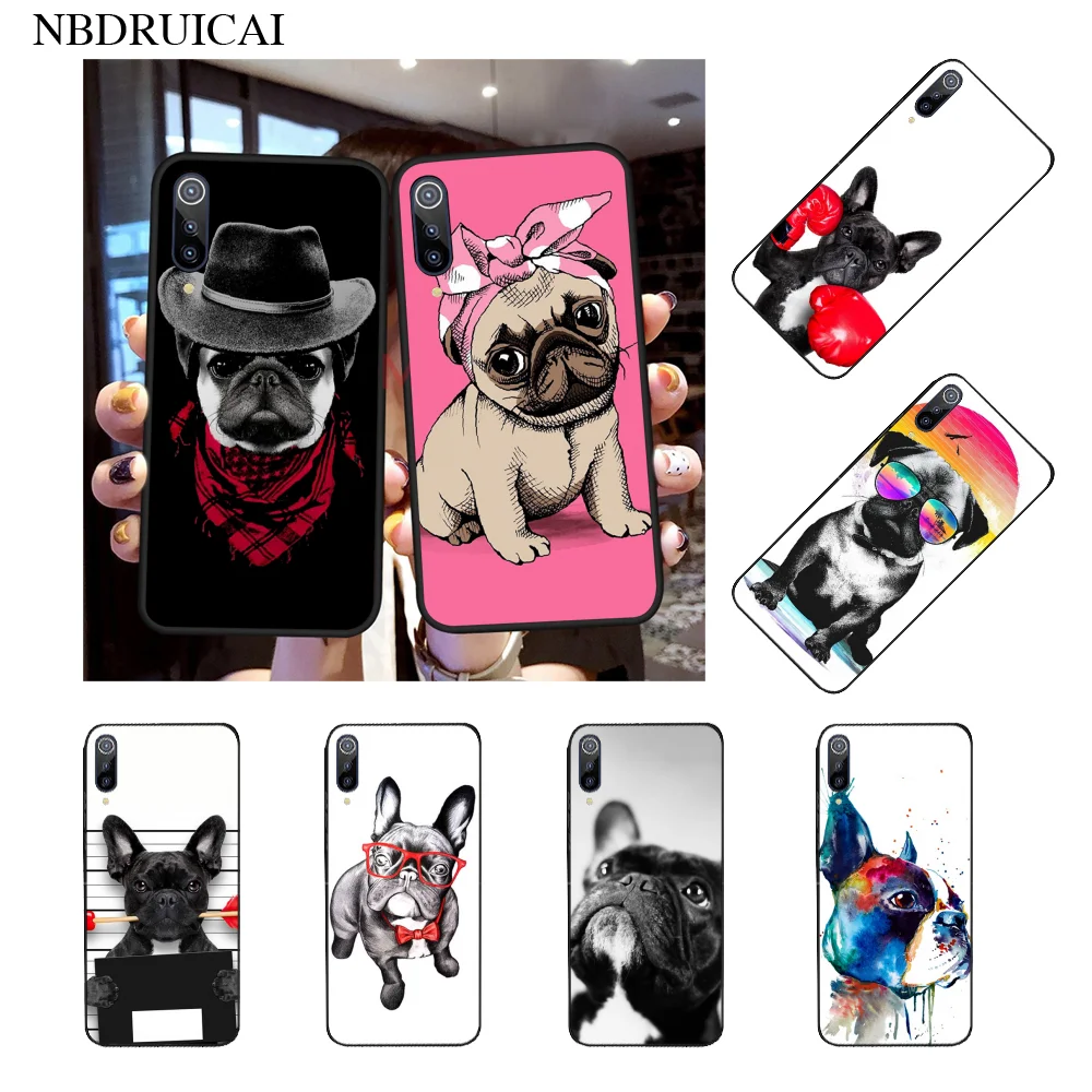 NBDRUICAI Горячий французский бульдог Собака мопса DIY Роскошный чехол для телефона