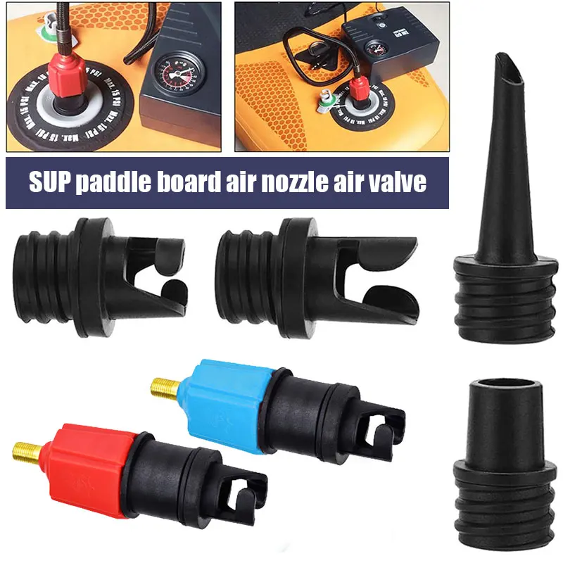 

Inflatable Pump Adaptor Air Pump Converter with 4 Types Air Valve Nozzles Multifunction Conversion Head ASD88