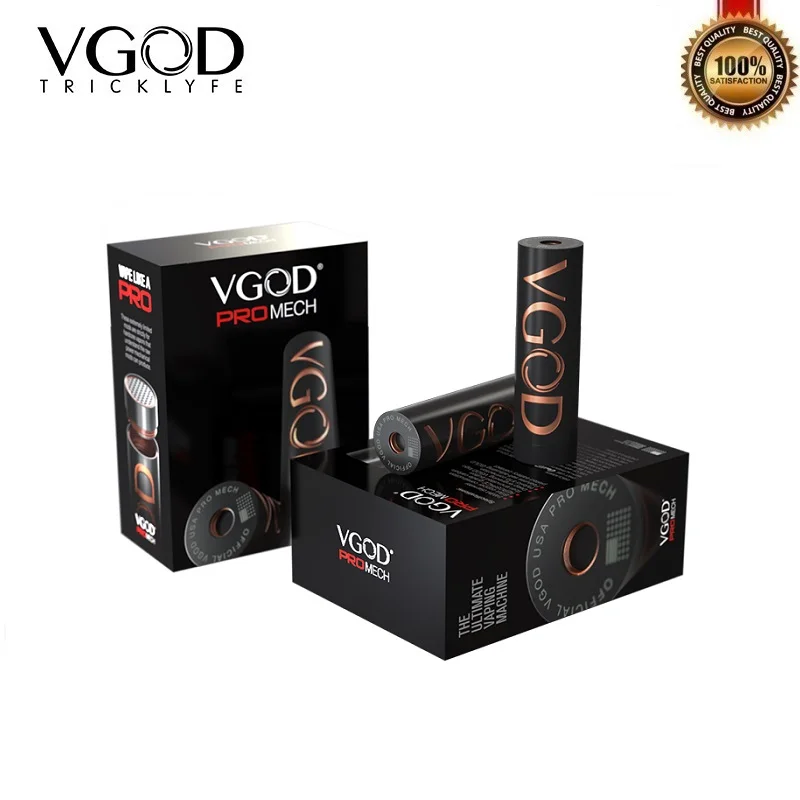 Оригинальный VGOD Pro Mech Mod механический мод питание от одного 18650 Batetery Hybrid 510 поток