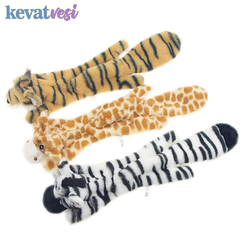 

Squeaky Toys for Dogs Funny Animal Tiger Lion Shape Plush Toy Small Medium Dogs Interactive Training Chew Toy Dog Accessories