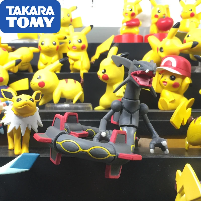 

TOMY Pokemon Go Elf Large 8CM Doll Joint Movable HP Rayquaza Action Figure Collections For Children Gifts