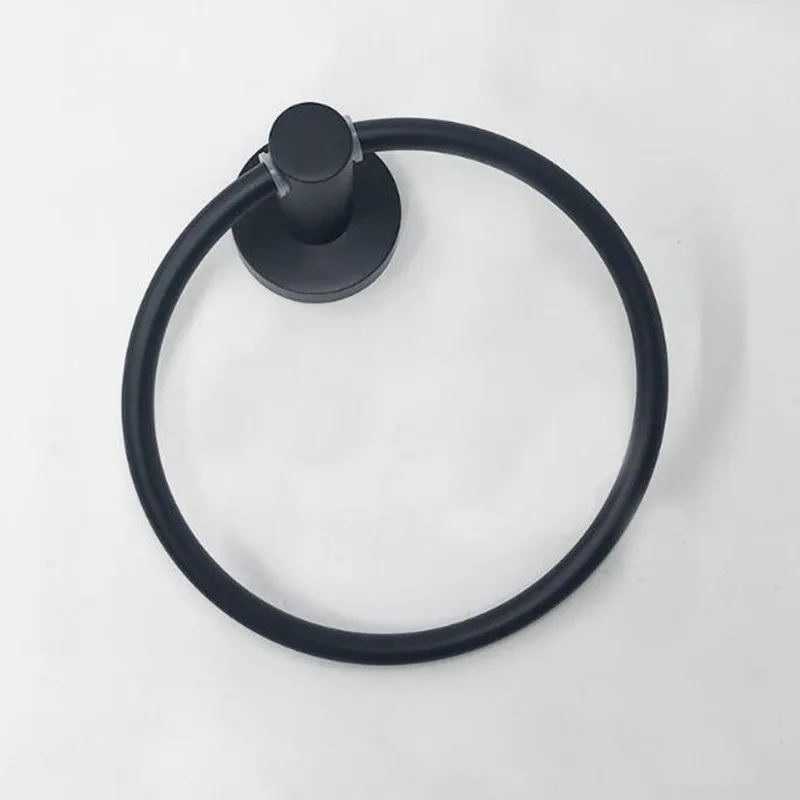 Настенное черное квадратное круглое полотенце из нержавеющей стали |